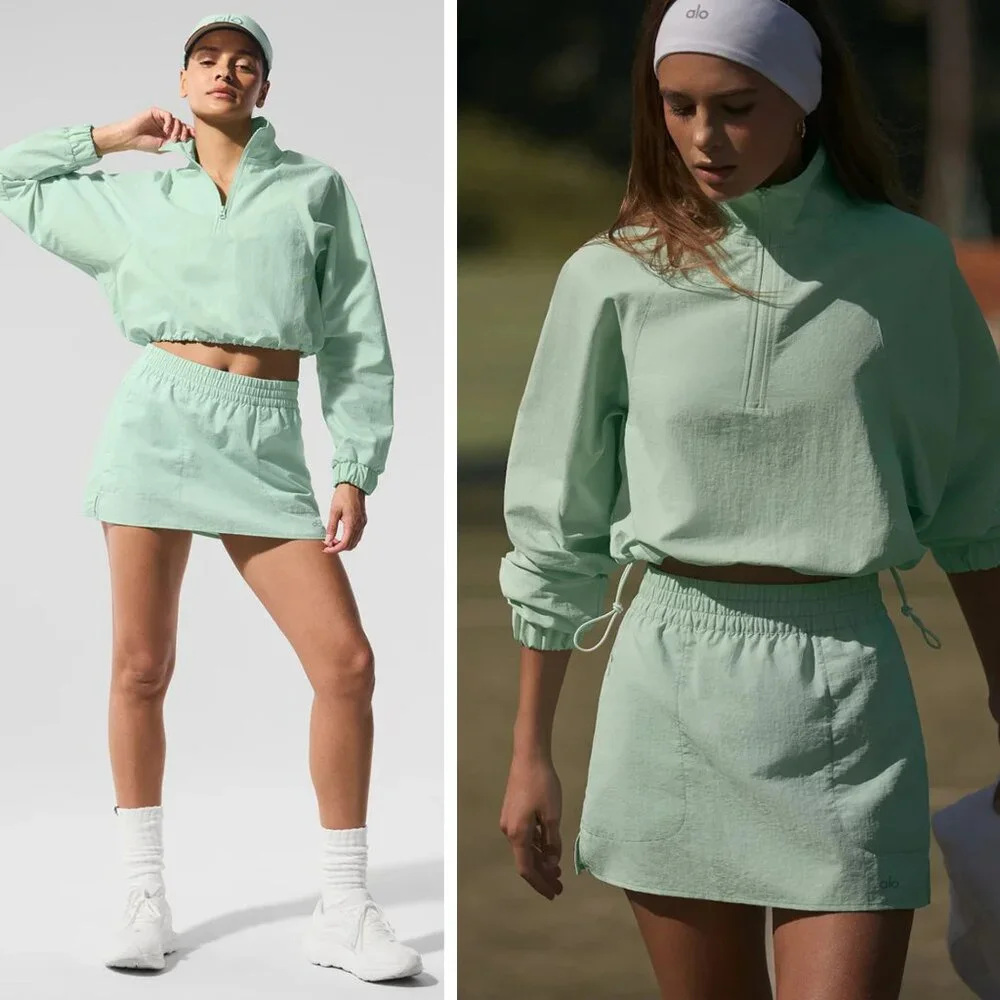 ALO Yoga Mint Green Mini Skirt - Picture 2 of 12